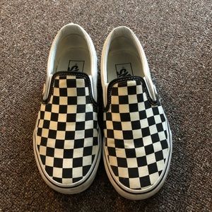 Checkered Slip-on Vans Size 5.5